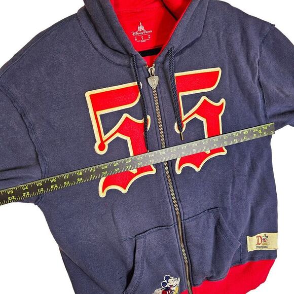 Vintage Disney 55 Sm Mickey Mouse Fully embroidered Full Zip Sweatshirt Hoodie - Picture 8 of 16